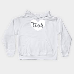 Teach with Heart Kids Hoodie